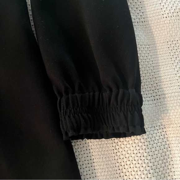 GREY JASON WU BLACK SHIFT CONTRAST STITCH DRESS - Picture 6 of 6